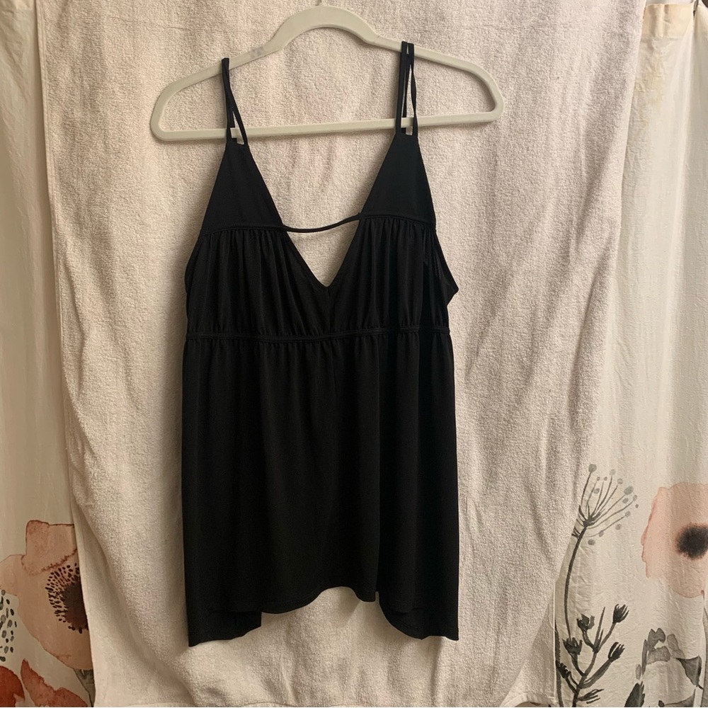 Maurices little black tank with adjustable tie string